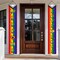64PCS Pride Month Decorations with Rainbow Foil Curtain, Porch Sign , Banner, Balloons and Flags